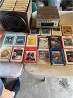 Panasonic 8-track player and tapes