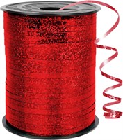 500 Yards Red Metallic Ribbon Roll x4