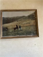 Man and a lama photo