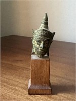 Asian Bronze Head of a Buddha