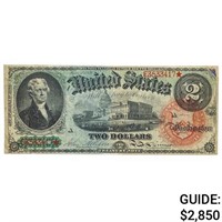 FR. 42 1869 $2 RAINBOWLEGAL TENDER USN VF