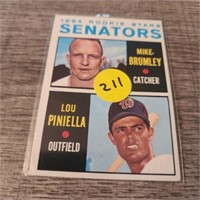 1964 Topps Rookie Lou Piniella & Mike Brumley