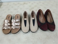3 Pair Clarks ladies shoes size 8