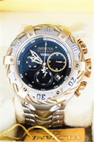 Invicta Bolt 2 Tone Gold 55mm with Black MOP Dial