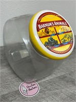 Vintage Barnum's Animal Crackers glass jar