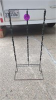 ANTIQUE WIRE POST CARD RACK