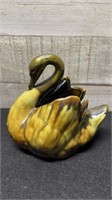 Elwill Pottery Drip Glaze Canada 1953 Swan 5" X 4.