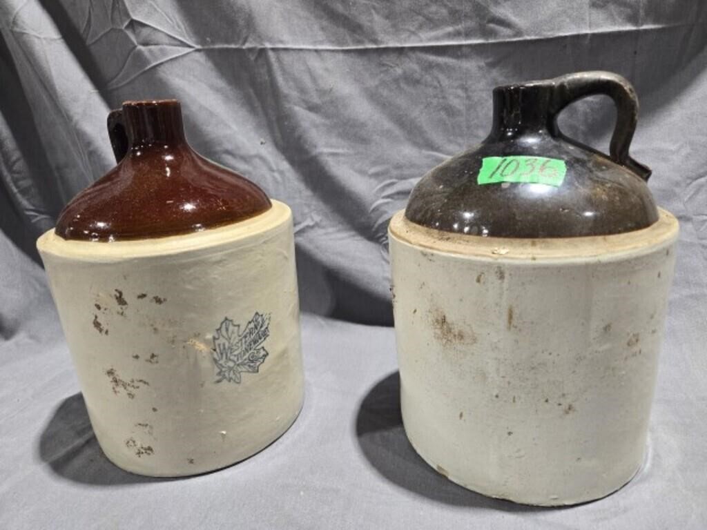 Western Stoneware Crock and Crock