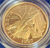 B - 1987GOLD LIBERTY 5 DOLLAR COIN (C5)