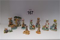 Vintage Ceramic Boys & Girls - Mouse Figurines