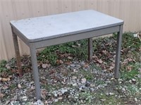 Metal legged table