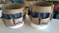 two buckets, with tool organizers