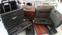 empty toolboxes, cart