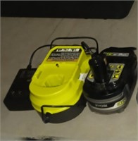 RYOBI BATTERY W/ CHARGER