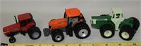 (3) ERTL Diecast Tractors: White Oliver 2455 +Agco