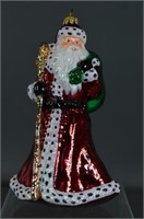 Beautiful Glass Santa Claus Ornament