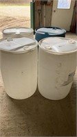 45 gallon plastic drums-contained chlorinating