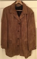 RICHMAN BROS BROWN SUEDE LEATHER JACKET