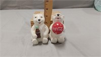 Coca Cola playtime polar bear s&p shakers