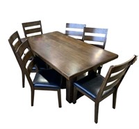 Samson 7-piece Dining Set *pre-owned/leather On