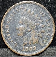 1869 Indian Head Cent, Key Date