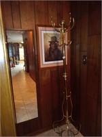 Hall tree picture and mirror
