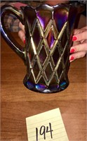 Carnival Glass Pitcher-AS IS- See Picture
