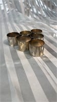 Set of 6 Silver Plated Napkin Rings.