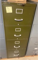 Remington Rand Green File Cabinet 51H 28W 18D