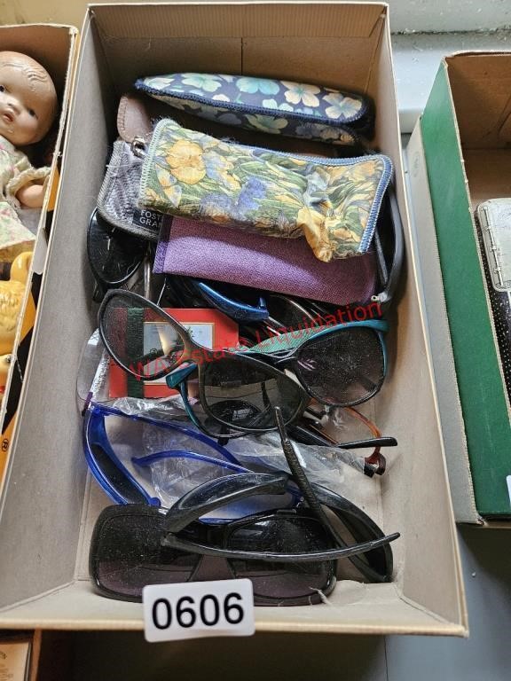 Box of Sunglasses and Glasses  (Master Bedroom)