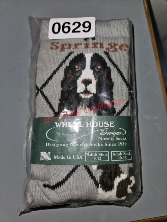 New Springer Dog Socks  (Master Bedroom)
