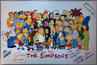 Autograph COA The Simpsons Poster