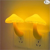 Mushroom Night Light Plug in- 2Pack Cute Decor Mus