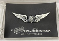 NEW VINTAGE PEWTER FLYING WINGS