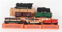 LIONEL 2056 LOCOMOTIVE, TENDER & 5 CARS w /BOXES