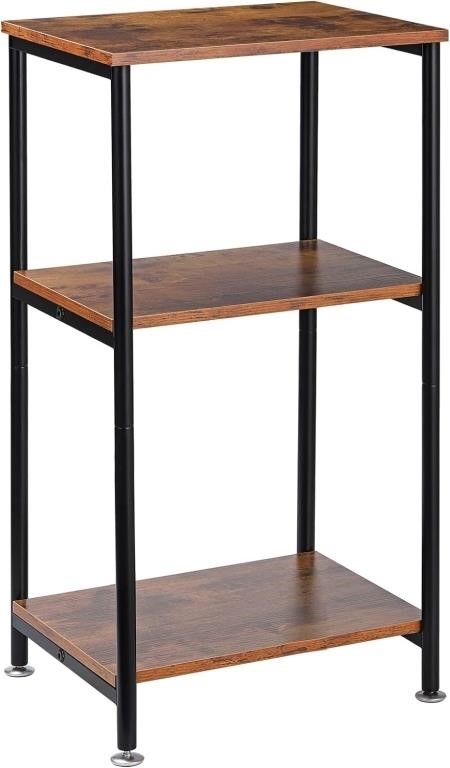 MOOACE Tall Side Table, 3 Tier End Table with Stor
