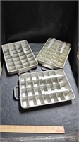 Vtg Aluminum Ice Trays