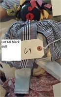 folk art black doll