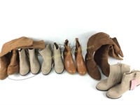 Six pairs women's size 7 1/2 boots
