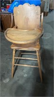 Antique Baby’s Wooden High Chair