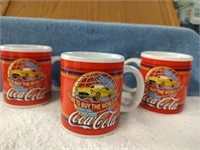 3 Vintage I'd Like to Buy the World a Coke - Cups