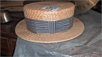 Custor Straw Boater hat
