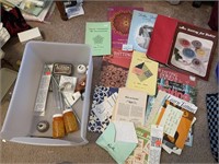 CRAFTING BOOKS AND TOOLS, TATTING, LACE, DRAWER