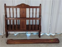 Mahogany Inlaid Bed Frame