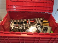 PLASTIC CONTAINER FULL WITH TOOLS