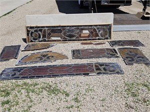 LG Lot of Stained Glass pcs From Old Church