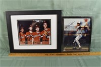 2 framed pictures with 2 Jim Palmer and other Orio