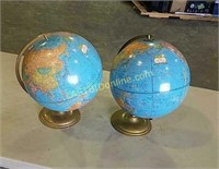 2 Cram's Imperial World Globes