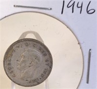 1946 Georgivs VI Canadian Silver Dime