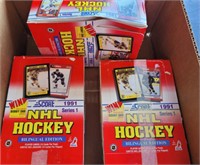 TRAY- NHL HOCKEY CARDS, SCORE, MISC